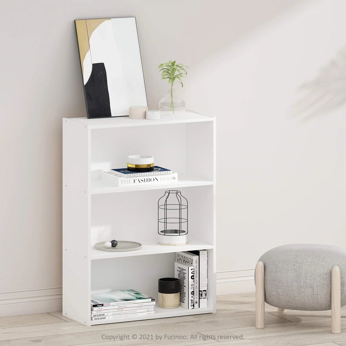 Grandwood 3-Tier Open Shelf Bookcase