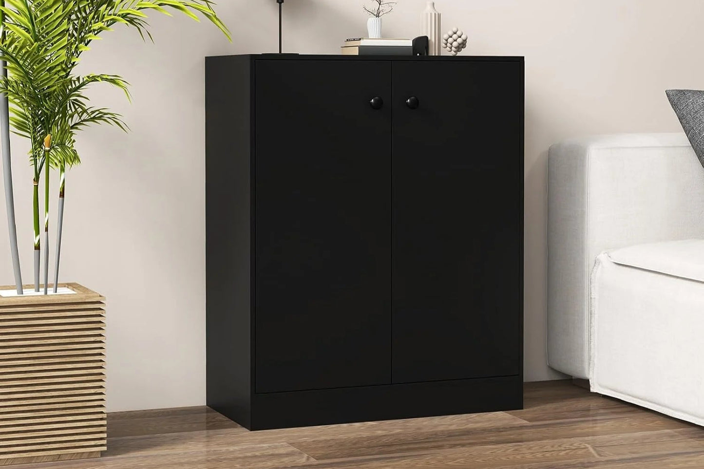 2-Door Storage Cabinet, Modern Floor Cabinet